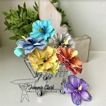 Amazingly Sweet 3D colored flowers