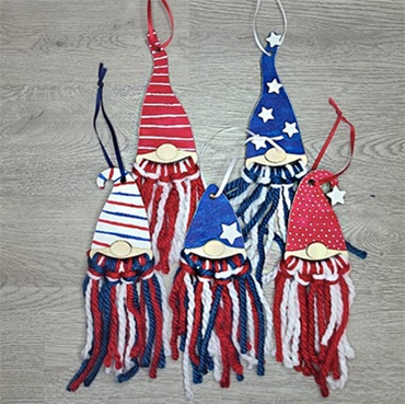 Patriotic Gnome Ornaments